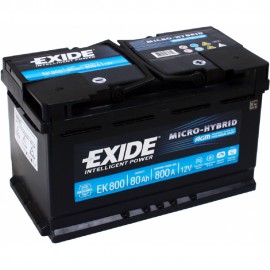 Exide Micro-Hybrid AGM EK800 / 80Ah 800A